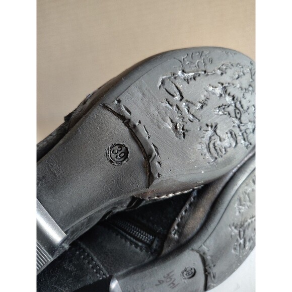 Miz Mooz Elwood Black Leather Suede Boot Size 39 US 8.5- 9 - Picture 11 of 16